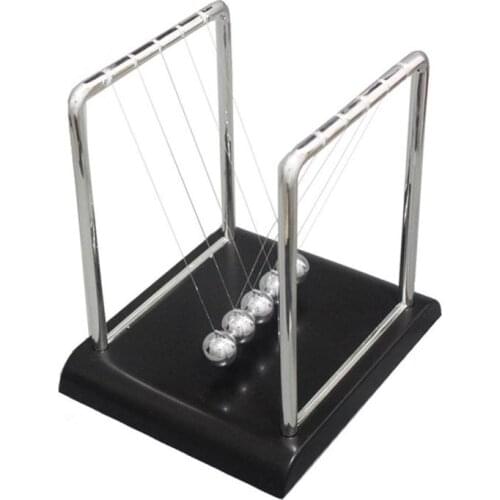 Newtons Cradle Desk Table Decor Metal Pendulum Ball Science Pendulum Balance Ball Early Fun Development Educational Desk Toy