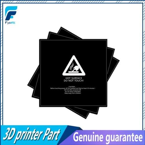2Pcs/Lot 3D Printer Bed Build Surface Frosted Heated Bed Black Heated Bed Plate Bed Sheet 8.42" x 8.42" (214mm*214mm) Square