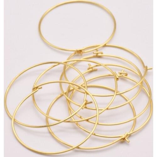 Brass Gold Plated Earring Making Supplies Aesthetic Accessories Jewelry Making Supplies Bulk Items JA0023