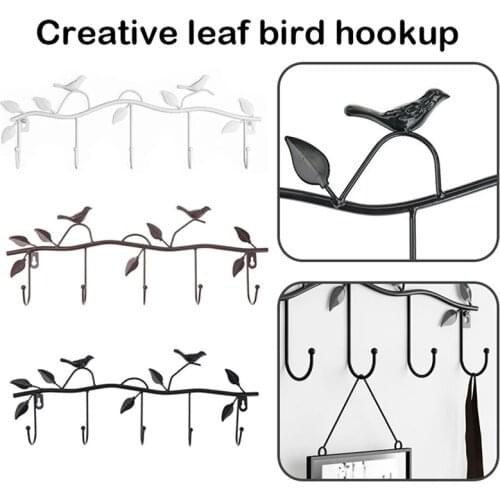 Birds Metal Wall Coat Rack and Hat Rack Multi-Function Mounted Hook Hangers For Livingroom Bedroom can CSV