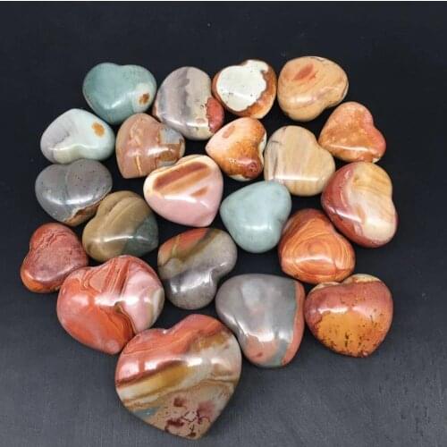 Natural ocean heart quartz mineral crystals spiritual healing stones gemstones reiki home decor modern
