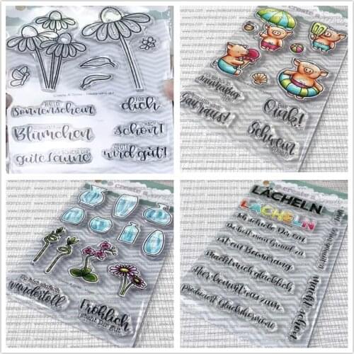 German Clear Silicone Stamp / seal for DIY Scrapbooking / Album Decorative Clear Stamp Sheets B608