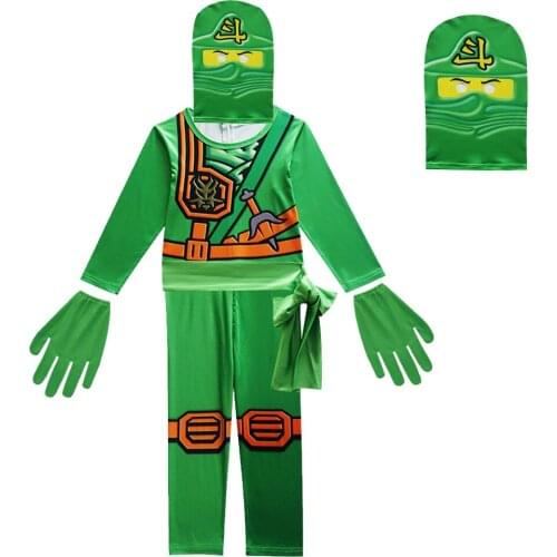 New Ninja costume Baby Boys costume Bodysuit spandex Halloween Carnival Party Cosplay Girls Costumes Fancy Easter clothing