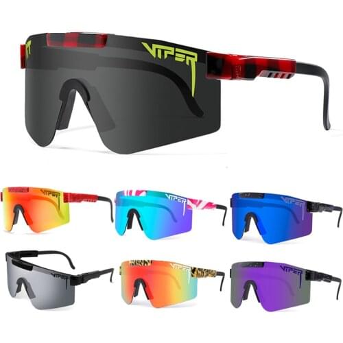 Pit Viper Cycling Glasses Men Woman MTB Bicycle Eyeglasses Windproof Ski Sport Polarized Sunglasses Acetate Frame UV400 Goggles