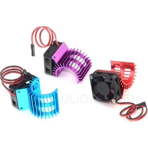 380 Motor Cooling Head Heat Sink Heatsink Vent Side 6v Fan JST For 1/16 RC Hobby Model EP Car/Boat HSP HPI Wltoys Himoto Redcat