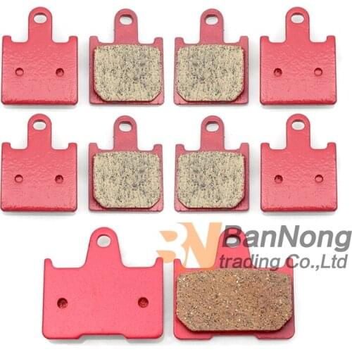 Motorcycle Front / Rear Brake Pads For Kawasaki Ninja ZX14 ZX-14 ZX-14R ZZR1400 ZX1400 2006-2015 copper fiber High quality