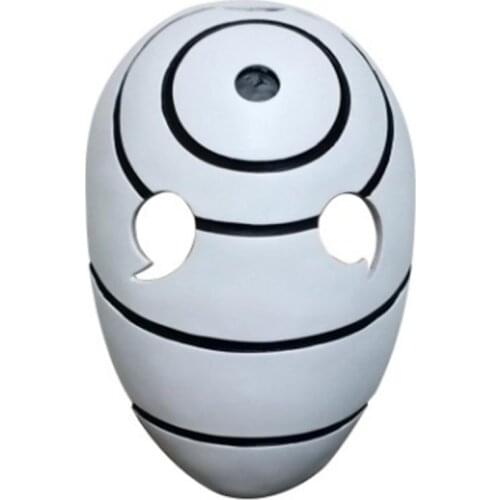 Hot Anime Uchiha Mask Tobi Obito Akatsuki Ninja Madara Cosplay Costumes Resin Masks Halloween Three-eye Mask Gift