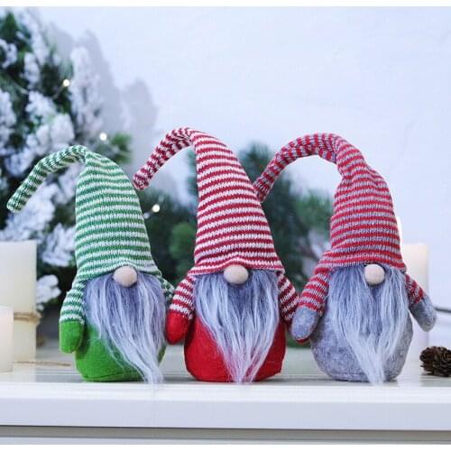 Christmas fabric no face doll doll Nordic Christmas Rudolph doll gift decoration xmas