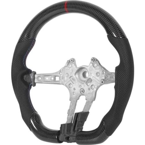 Custom Carbon Fiber Steering Wheel Perforated Leather Fit for BMW 1/2/3/4 Series F20 F22 F30 F32 M2 M3 M4 X5