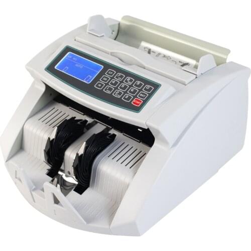 LCD display money counter machine USD/EURO/GBP/ILS currency detector use UV/MG/IR detect banknote