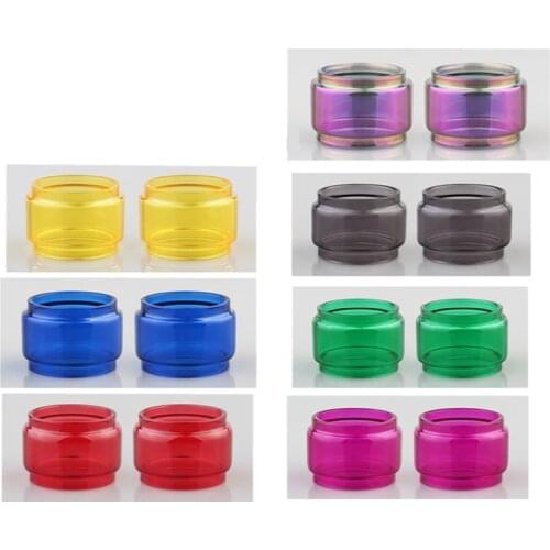 2pcs FATUBE Rainbow colour Bubble Glass TUBE for ZEUS X MESH/Zeus Dual RTA 4ml/ZEUS X 4.5ml/Zeus Sub Ohm Tank 5ml