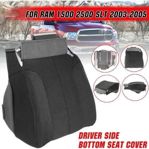 Top!-Car Front Driver Side Cloth Seat Cushion Bottom Seat Cover for Dodge Ram 1500 2500 SLT 2003-2005