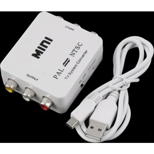 PAL NTSC SECAM to NTSC PAL TV Video System Converter Switcher Adapter Male-female Unshielded Application in Multimedia UK Plug