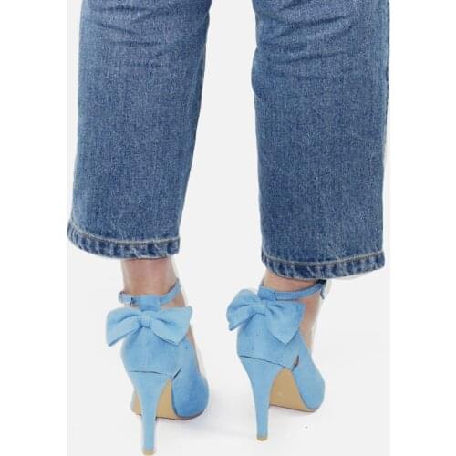 MR CO Women High Heels Brand Women Shoes Pointed Toe Buckle Strap Butterfly Summer Sexy Party Shoes Wedding Shoes