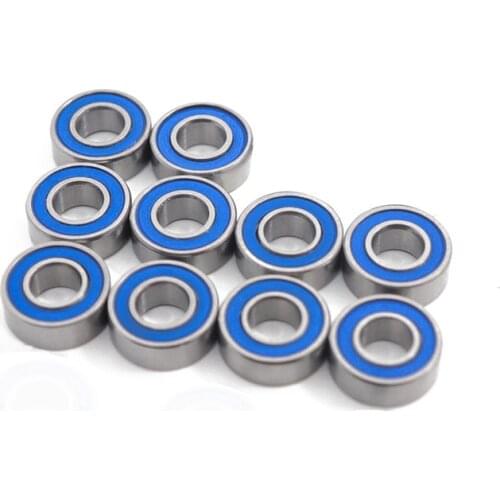 10pcs/set 5x11x4mm Bearing Replacement Wheel Hub Bearings for 1/10 Rustler Stampede Slash Bandit 2WD RC Car Spare Parts