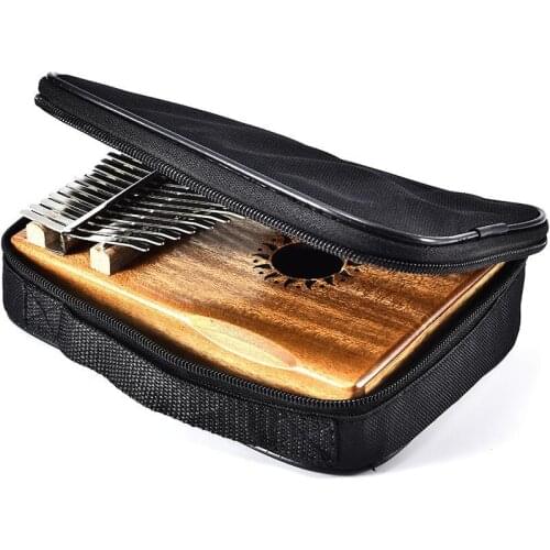 17/15/10 Key Kalimba Storage Bag Thumb Piano Mbira Case Waterproof Zipper Closed Portable Kalimba Holder Shoulder Bag