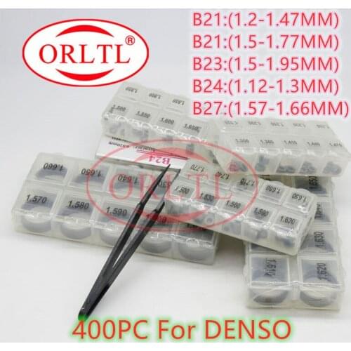 400 Pcs ORLTL Fuel Injector Repair Kits B21 B23 B24 B27 Common Rail Adjusting Washers Shims for DENSO