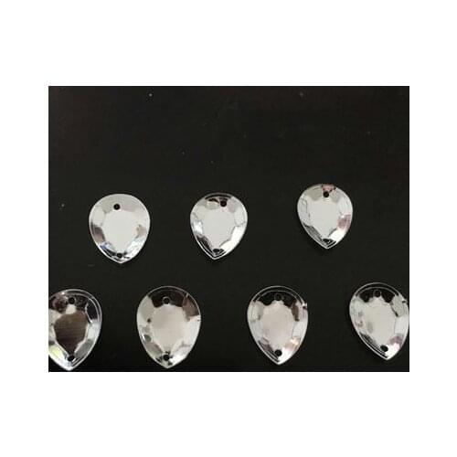 500pcs Crystal 10*14mm Drop Loose Seuqins for Shoes Cap Clothing Sewing Decoration Materials/Wedding Beauty Accessories