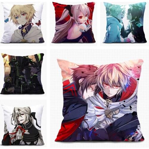Anime Seraph of the end Christmas Gift Hyakuya Sofa Pillow Case Custom Decorative Cushion Covers Home Textile Pillowcase A29