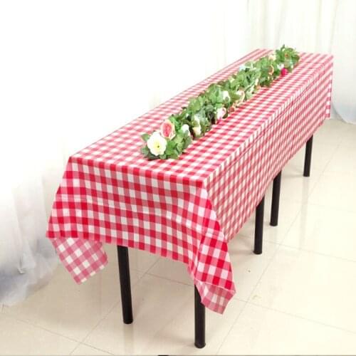 BALLE Plastic Party Tablecloth Disposable Table Cover Rectangular Outdoor Picnic BBQ Weddings