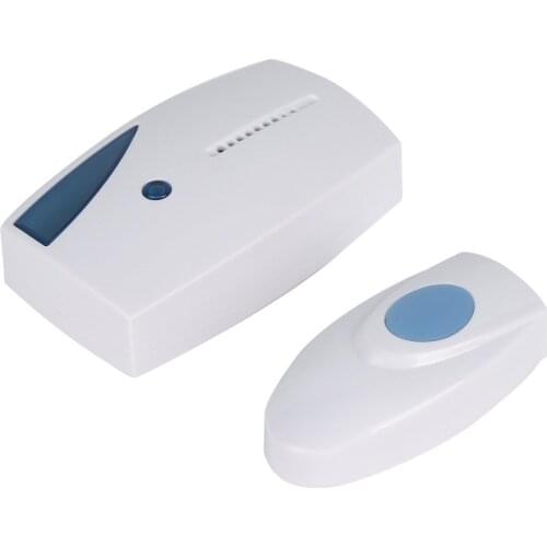 Wireless Doorbell 100m Range Cordless Music Door Bell With LED Light Remote Control Home Security System Easy Installation