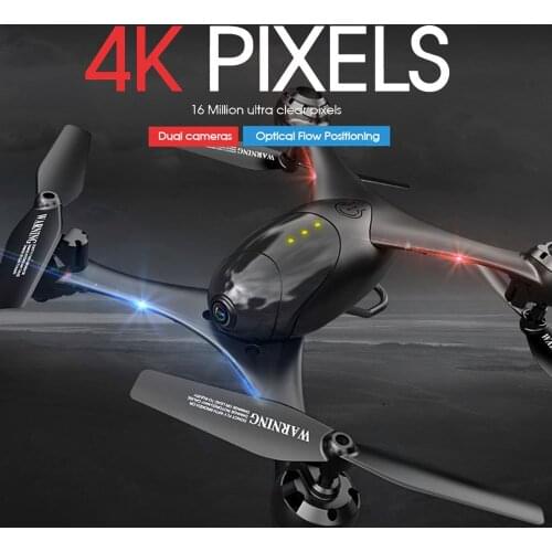 720P 1080P 4K Dual Camera Drone Quadcopter WiFi FPV Selfie Dron Optical Flow Positioning Fixed Height Gravity Sensor Helicopter