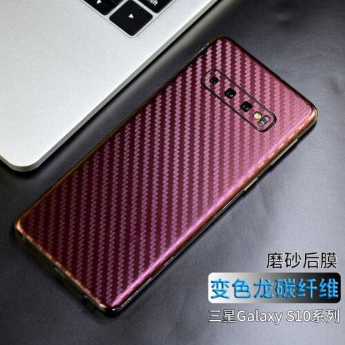 Gradient carbon fiber Marble Soft Film For Samsung Galaxy Note 10 Plus 8 9 Skin Protector Sticker For Samsung S10 S8 S9 S20 Plus