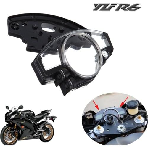 Speed Meter Clock Instrument Case Gauges Odometer Tachometer Housing Box Cover ForYAMAHA YZFR6 YZF R6 2006-2012 2011