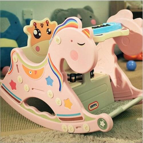 Cradle Baby Rocking Chair Music Trojan Baby Chair Chaise Rocking Horse Toy Lounge Placarders Chair Cradle Newborn Emperorship