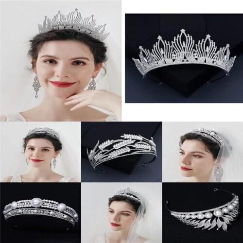 A variety of Crown Crystal exaggerated headdress bride crown gold headdress bride hair jewelry crystal crown Queens crown