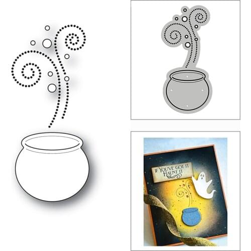 New Water Tank Pot Lace Smoke 2020 Metal Cutting Dies for DIY Scrapbooking and Card Making Decorative Embossing Craft No Stamps