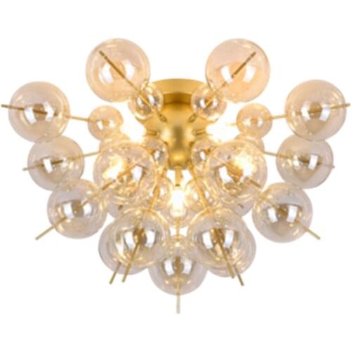 Nordic glass ball bubble pendant lamps post modern art restaurant bedroom living room pendant lgihts