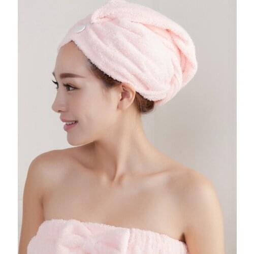 Microfibre Quick-drying Hair Towel Women Girls Bathroom Super Absorbent Thicker Bath Towel Hair Dry Cap Salon Towel