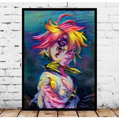 Megumin Meliodas Meruem Mihawk Mikasa Misty Mob Psycho Momonga My Name is Megumin NaLu Naofumi Japanese Anime Posters No Frame