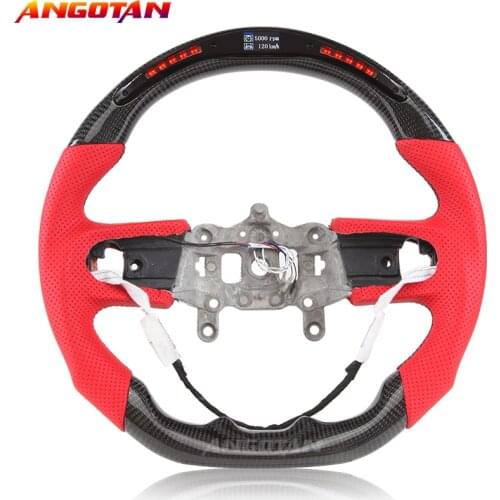 Steering Wheel Fit For Jeep Carbon Fiber LED Itlay Alcantara Steering Wheel