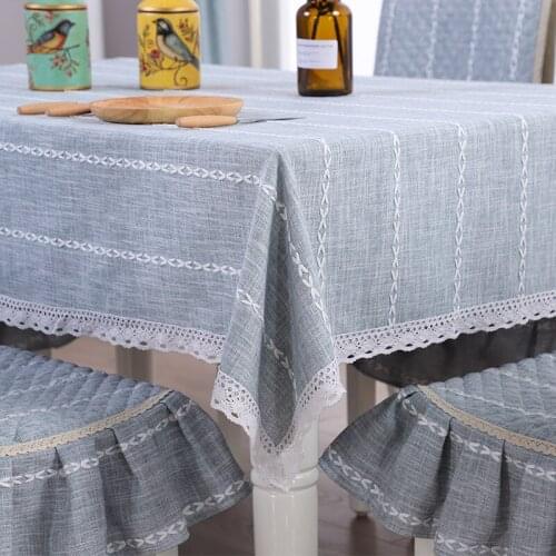 Japanese Style Cotton and Linen Table Cloth Household Tassel Rectangular Table Cloth Square Coffee Table Table Cloth