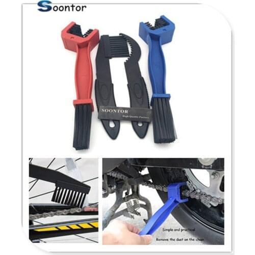Motorcycle bike Chain Gear Dirt Remover Scrubber Cleaner Brush Tools For F4 1000 RR RC Rivale 800 TuRismo Veloce