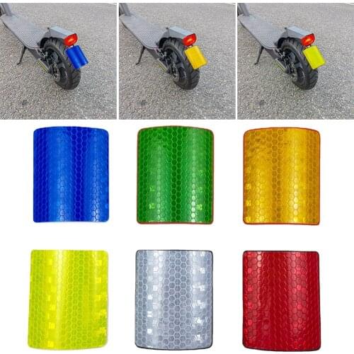 6 color Rear fender plate Reflective Sticker for Xiaomi Scooter Pro2 Decorative Protective Shell Sticker Reflective Stickers Set