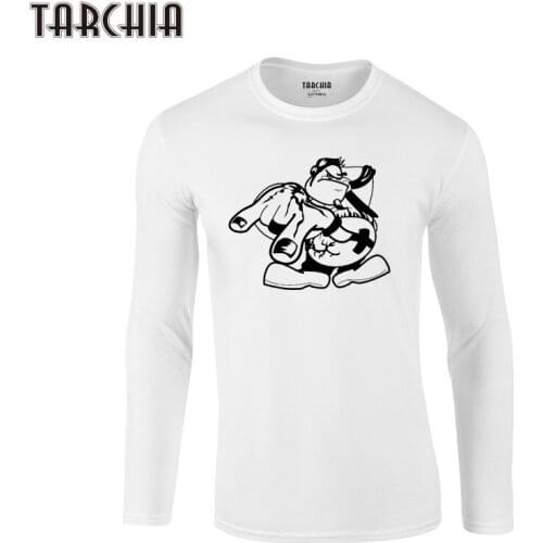 TARCHIA 2021 New Fashion Slim Fit Long Sleeve T Shirt Men Cotton T-Shirts T-Shirt Brand Clothing Tshirt Men Trend Rap Hip Hop