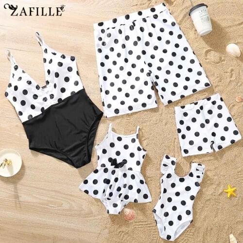 ZAFILLE Girls' Swimsuit Family Swimwear Womens Swimwear 2021 Bikini One Piece Swimsuit Mom & Baby Bathing Suits Monokini