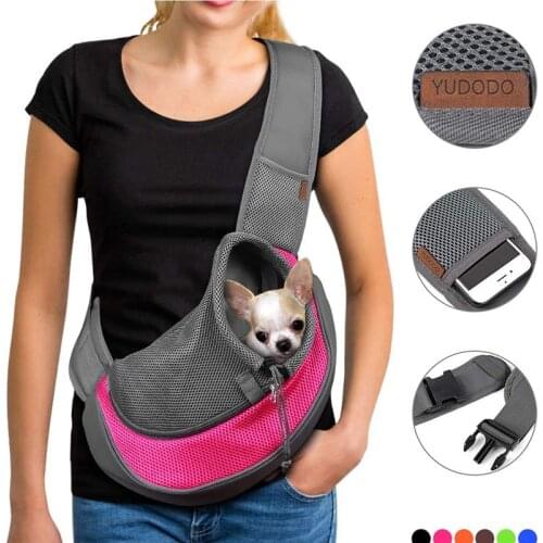 2020 NEW ARRIVE Pet Puppy Carrier Outdoor Travel Cat and Dog Shoulder Bag Mesh Oxford Single Comfort Sling Handbag Tote