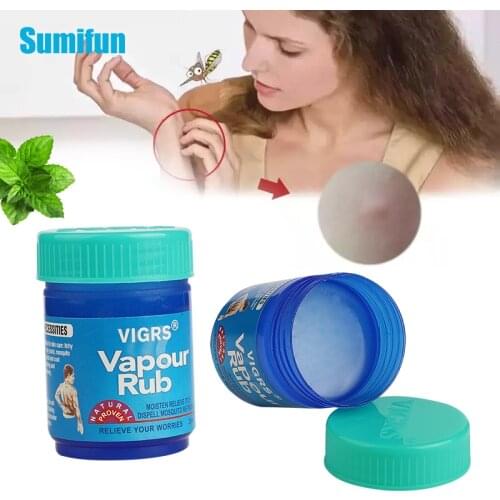 25g Mint Cool Oil Herbal Cream Refresh Ointment Cold Headache Prevent Mosquito Bite Anti-itch Peppermint Cream Skin Care Plaster