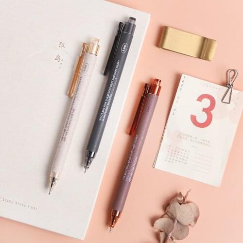 Mohamm 1Pc Premium Retractable Press Black Ink Rolling Ball Gel Pens