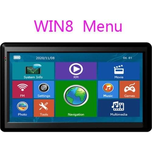Car Navigation Systems Voice Navigate Support multi-Languages 256MBRAM Voice Guiding Live Traffic FM Transmission G5AD