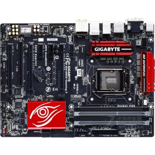 USED Desktop Motherboard GA-Z97X-Gaming 5 LGA 1150 DDR3 for Gigabyte Z97X-Gaming 5 32GB DVI HDMI VGA Original Mainboard PC