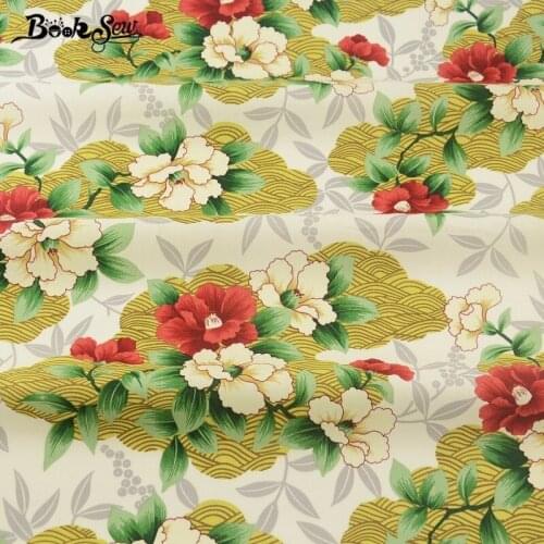 Booksew Cotton Poplin Fabric Quilting Shirt Dress Bedding Home Decoration Pillows Childrens Bed Sheets White Fat Quarter Meter