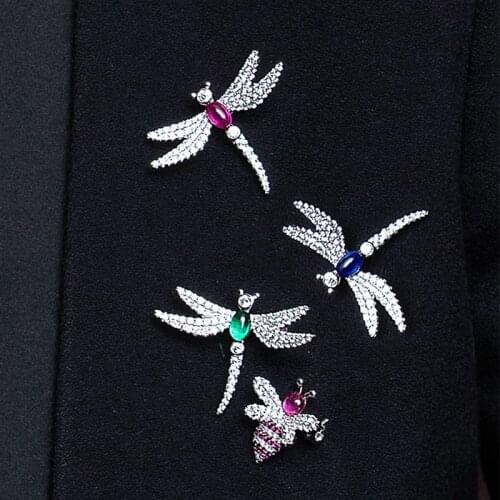HONGYINSI Dragonfly Brooches For Clothes