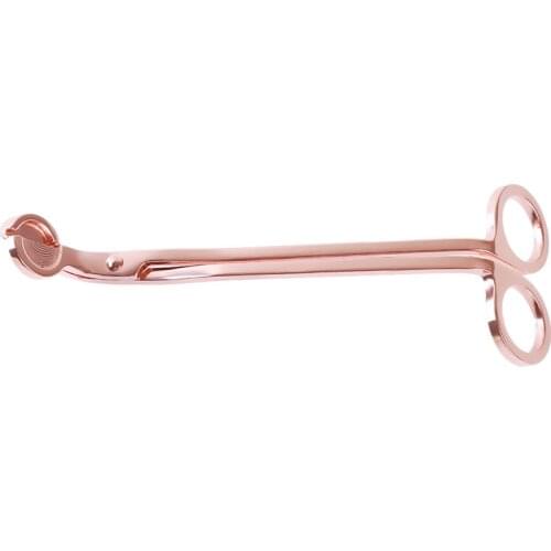 Candle Wick Trimmer Scissors Stainless Steel Candle Cutter Snuffers Rose Gold Candle Accessories