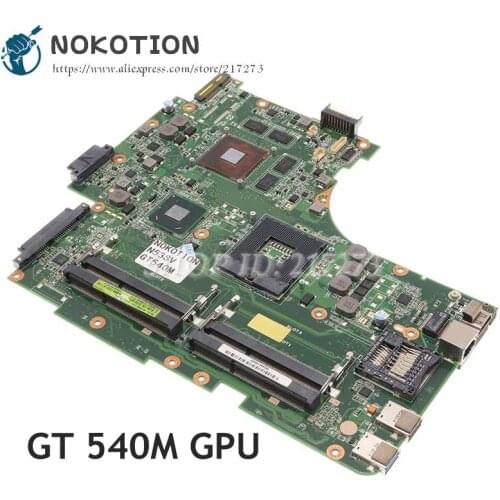 NOKOTION Laptop Motherboard For Asus N53S N53SV N53SN MAIN BOARD REV 2.1 HM65 DDR3 GT540M 1GB
