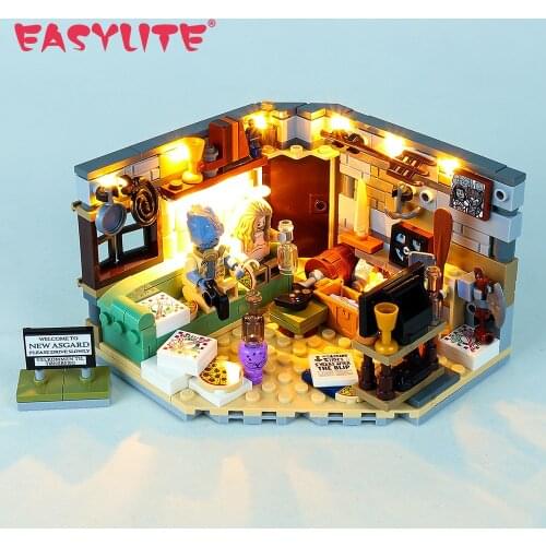 LED Light Set For Bro Thor’s New Asgard 76200 Brother Meeting Place DIY Toys Kit Only Lighting Kit No Building Block Model